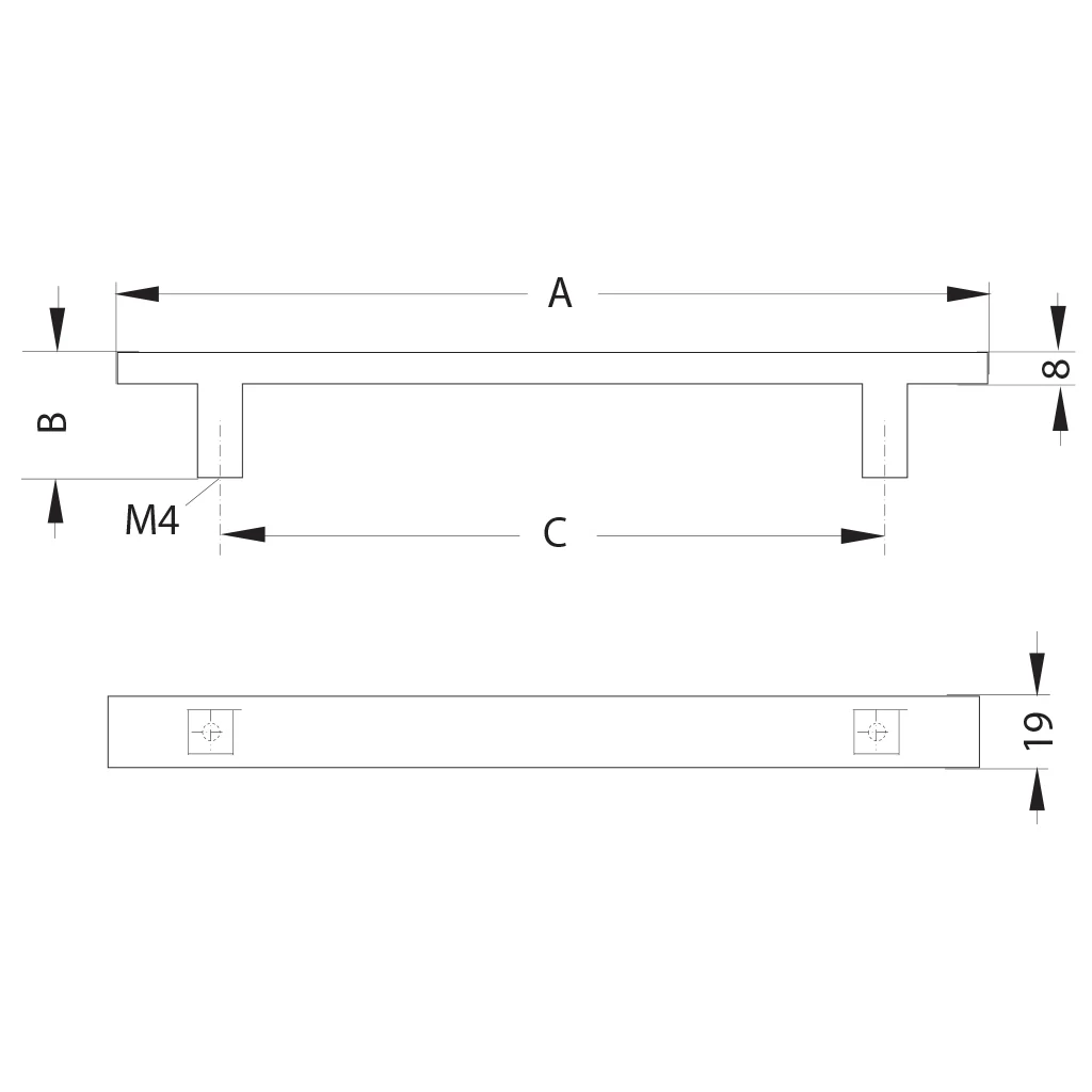 Aluminium Furniture Handle - Image 2