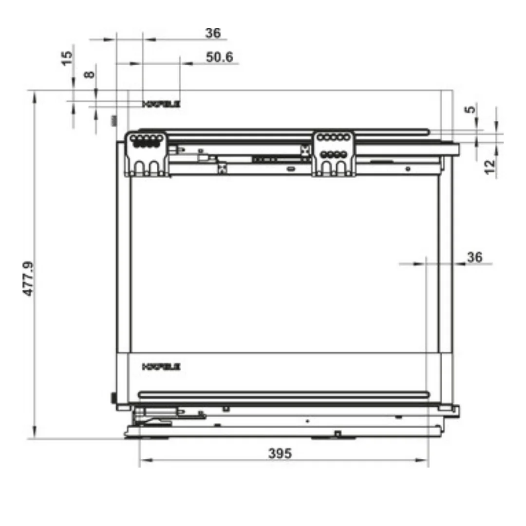 Base Pull out Unit, Häfele Utensio Plus H2 - Image 7