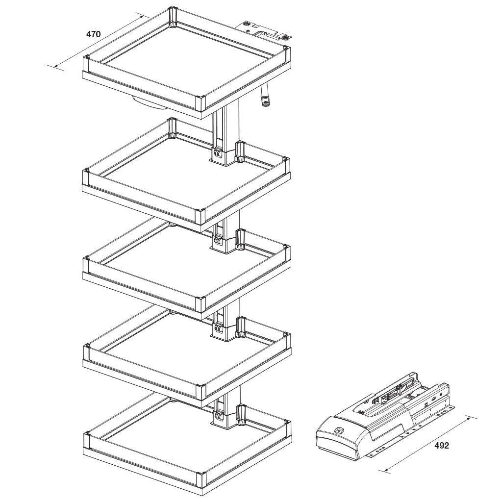 Convoy Premio Pull-Out Pantry - Image 4