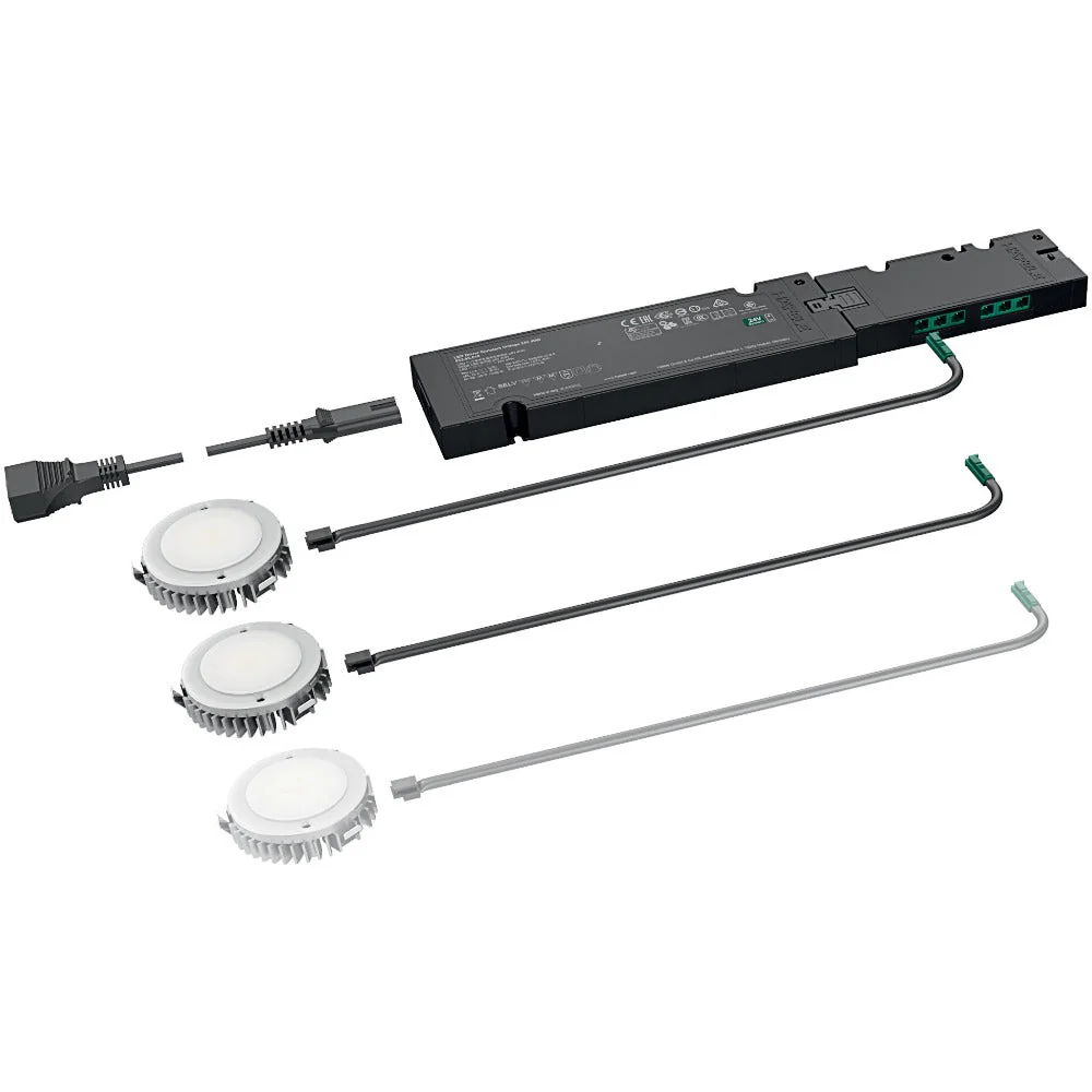 LED Downlight 3pc Kit - Cool White for Recess Mounting - Image 3