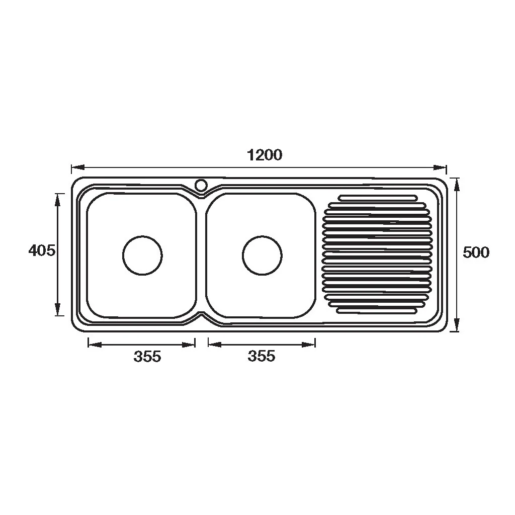 Double Bowl Sink Drainer | LH & RH. - Image 2