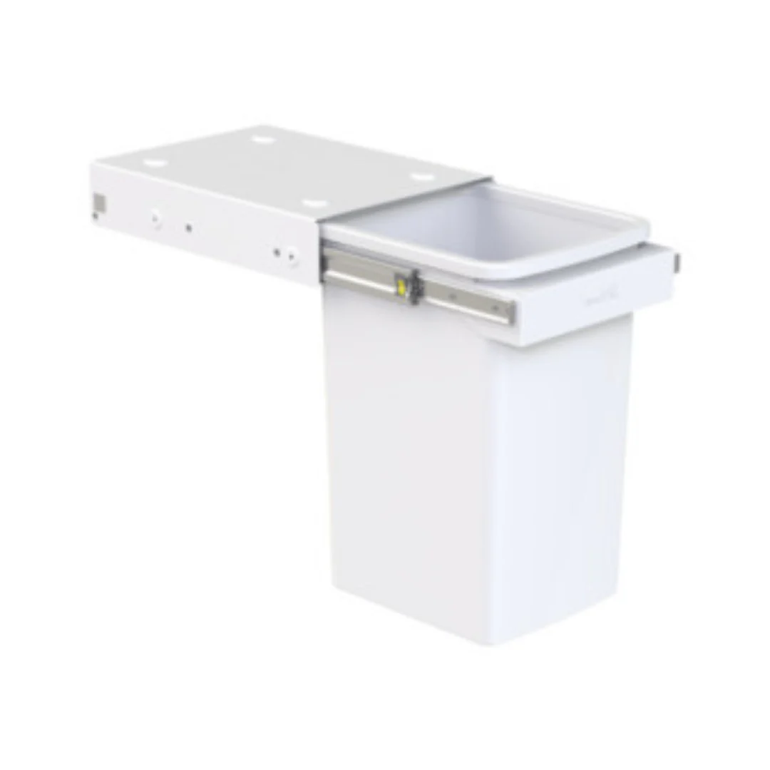 Hideaway Waste Bin Compact Soft-Close 1x20 Ltr Door Pull - Image 2
