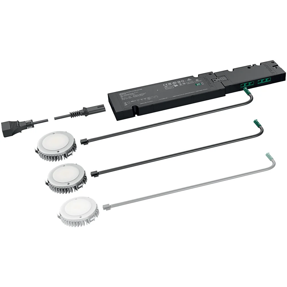 LED Downlight 3pc Kit - Warm White for Recess Mounting - Image 3