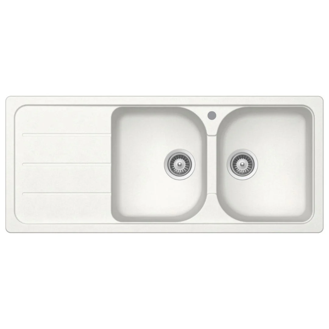 Quartz Double Bowl Sink with Drainer - Image 3