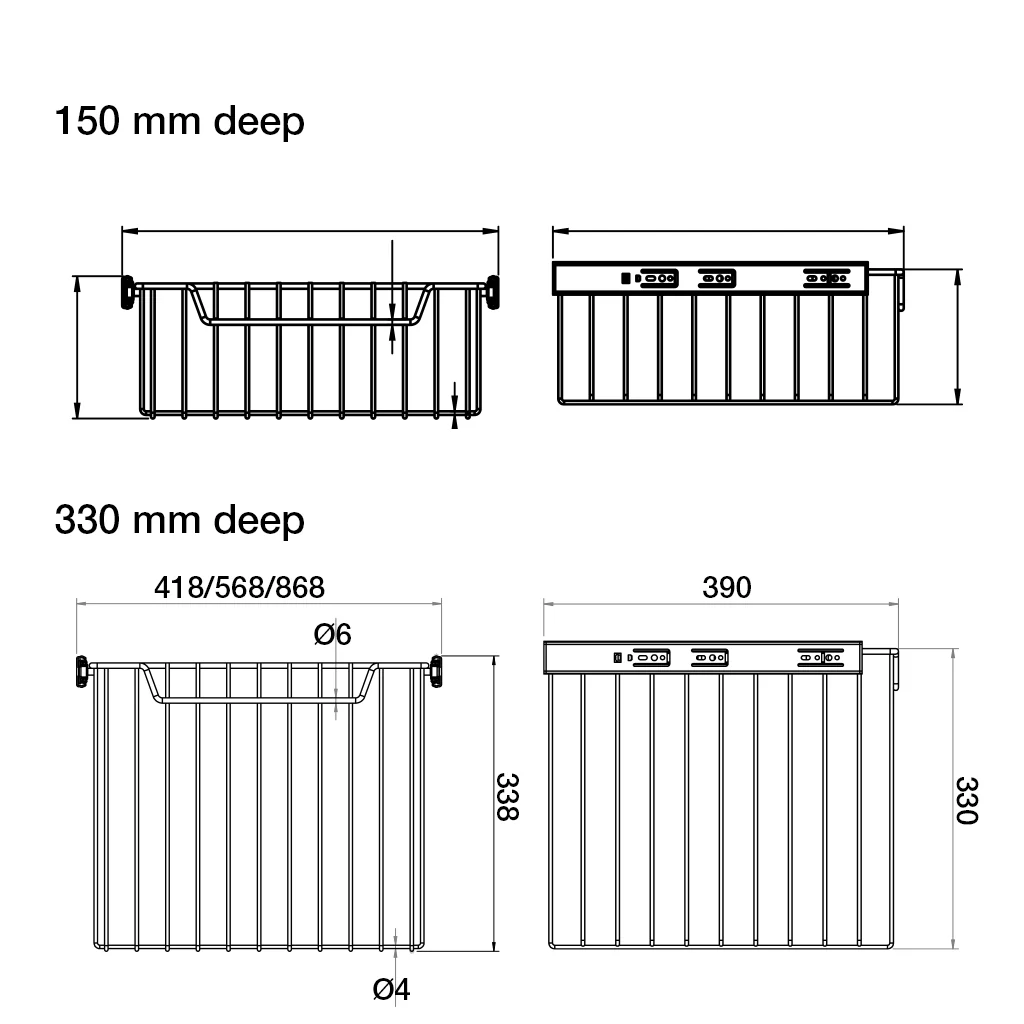 Starax Pull-Out Wire Basket - Image 3