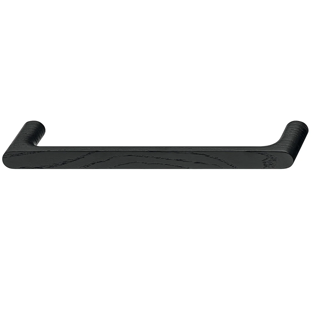 Timber Furniture Handle in Ash Black Stained or Oak Natural Lacquered, 35 Height - Image 3