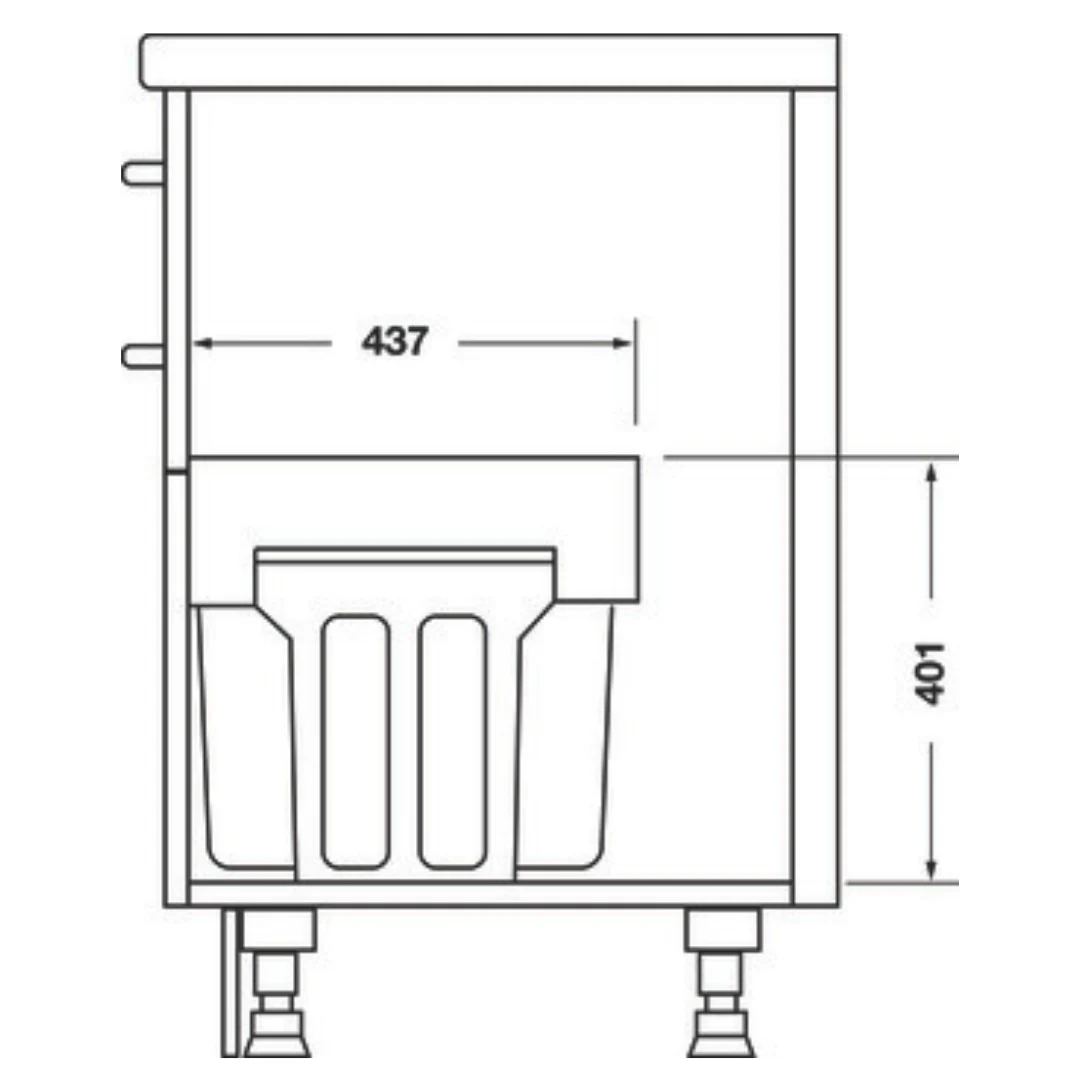 Hailo Tandem Waste Bin, 3X8L Dark Grey - Image 3